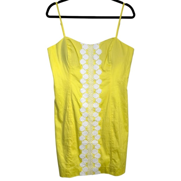 Lilly Pulitzer Dresses & Skirts - LILLY PULITZER Shelli Stretch Dress Watch Hill Yellow Size 12 Retail $168